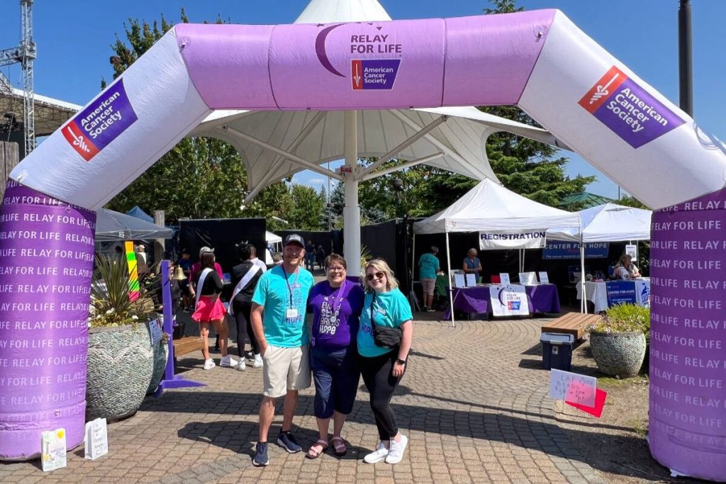 Relay For Life is a grassroots community fundraising event where people gather to celebrate victories against cancer. Photo courtesy of  C-Suite Center for Hope.