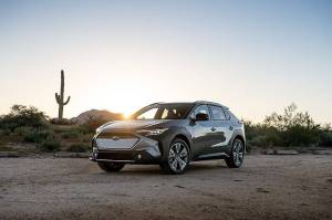 The Solterra is Subaru’s first all-electric compact SUV. (Photo provided by Subaru)