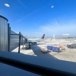 An airplane is parked at Gate M9 on Tuesday, May 21, 2024 at OHare International Airport in Chicago, Illinois. (Jordan Hansen/The Herald)