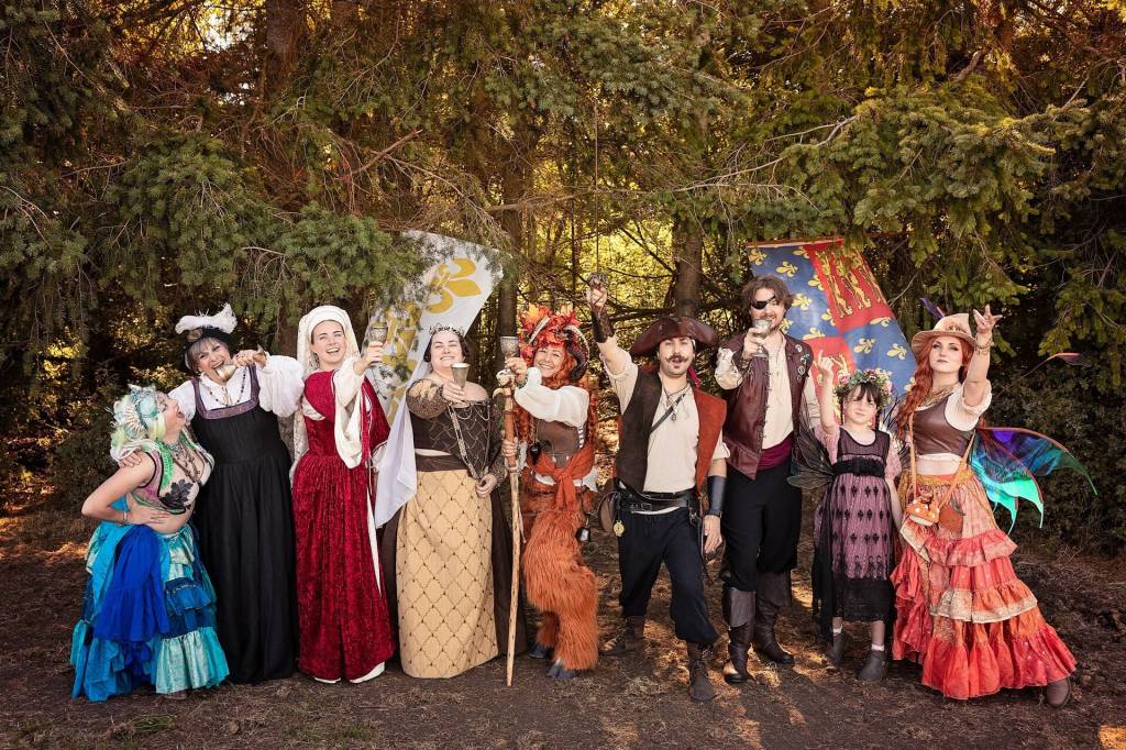 Whidbey Renaissance Faire volunteers. (Photo by Bree Eaton)