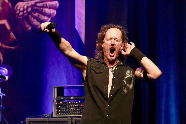 Nazareth lead singer Carl Sentance performs with the Scottish rock band, which is set to take the stage Friday at Historic Everett Theatre. (Photo courtesy of Nazareth)