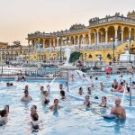 Budapests baths are a fun and relaxing cultural experience – BYO swimsuit and towel. (Cameron Hewitt / Rick Steves Europe)