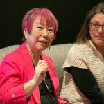 Mountlake Terrace Mayor Kyoko Matsumoto-Wright speaks during a discussion with community leaders regarding the Mountlake Terrace Main Street Revitalization project on Tuesday, May 28, 2024, at the Traxx Apartments in Mountlake Terrace, Washington. (Ryan Berry / The Herald)