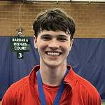 Archbishop Murphy senior Cole Balen poses for a photo after winning the Class 2A boys singles title at the Nordstrom Tennis Center in Seattle on May 25, 2024. Balen never dropped a set in any of his four matches and was the only Snohomish County competitor to win first place this season. (Photo courtesy Kathy Kenny)