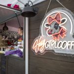 Melinda Grenier serves patrons at her coffee truck called Hay Girl Coffee during the third annual Arlington Pride event in Arlington, Washington on Sunday, June 2, 2024. (Annie Barker / The Herald)