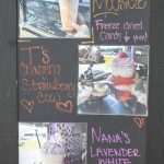 A drink menu at Melinda Greniers coffee truck called Hay Girl Coffee during the third annual Arlington Pride event in Arlington, Washington on Sunday, June 2, 2024. (Annie Barker / The Herald)