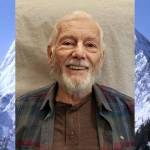 Kenn Carpenter at age 95 on Feb. 10, 2024, with his photo of Big Four behind him. (Submitted photos)
