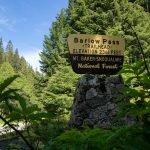 Barlow Pass Trailhead is the end of the line on the Verlot side of Mountain Loop Highway during the roads closure on Thursday, June 6, 2024, in rural Snohomish County, Washington. (Ryan Berry / The Herald)