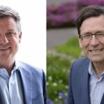State Sen. Mark Mullet, left, and Attorney General Bob Ferguson, right, are both running as Democrats for governor in 2024. (Photos courtesy of Mullet and Ferguson campaigns)