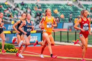 Lake Stevens High School graduate Taylor Roe competes for Oklahoma State University at the 2024 NCAA Outdoor Track and Field Championships on June 8 in Eugene, Oregon. (Photo courtesy of Oklahoma State University)