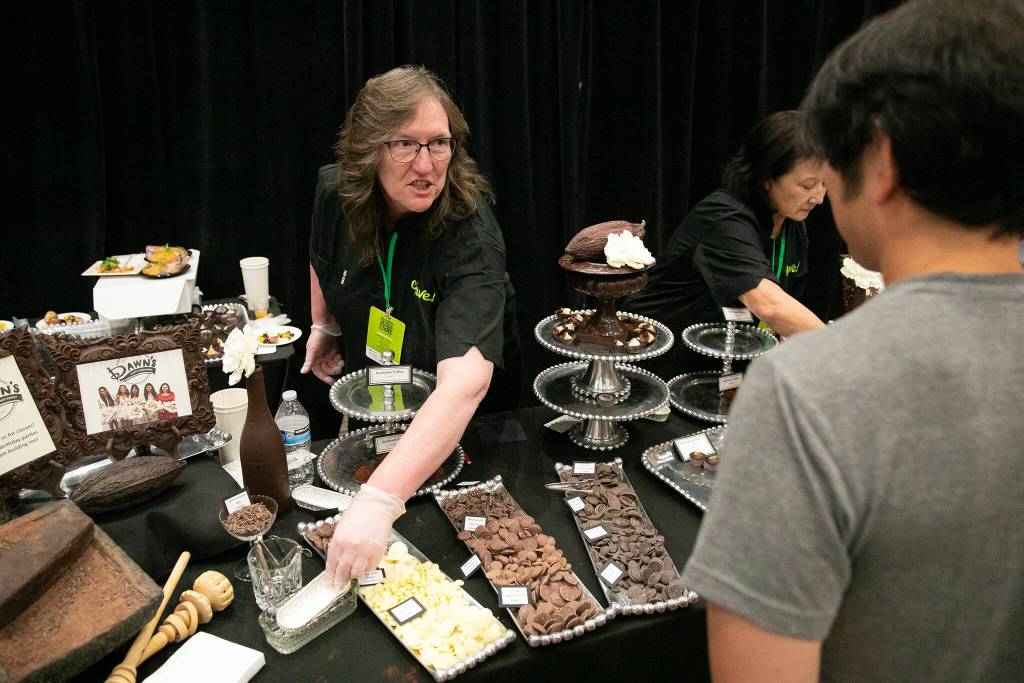 Dawns Candy and Cake at Crave! Northwest food festival at the Lynnwood Event Center on Friday, June 21, 2024, in Lynnwood, Washington. (Ryan Berry / The Herald)