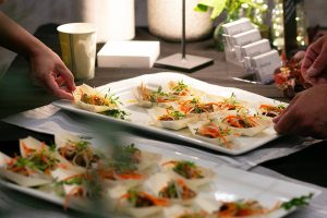 Charcoal’s grilled pork belly with fish sauce caramel, pickled carrot and daikon slaw steals the show at Crave! Northwest food festival at the Lynnwood Event Center on Friday, June 21, 2024, in Lynnwood, Washington. (Ryan Berry / The Herald)
