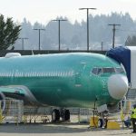 A Boeing 737 Max 9 airplane tests its engines outside of the companys factory on March 11, 2019 in Renton, Washington. (Stephen Brashear / Getty Images / TNS, file)