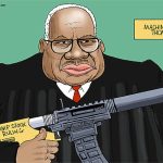 Machine Gun Thomas, SCOTUS, Associate Justice Clarence Thomas, bump stock, originalist, conservative, rolling back ban, Michael Cargill, Las Vegas 2017 shooter, ruled not a machine gun, Supreme Court Of The United States, gun violence, rapid fire