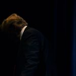 Former President Donald Trump leaves the stage after speaking at the Libertarian National Convention in Washington, May 25, 2024. If Trump is convicted, it will be up to Justice Juan M. Merchan to decide whether his punishment will include prison time. (Haiyun Jiang/The New York Times)