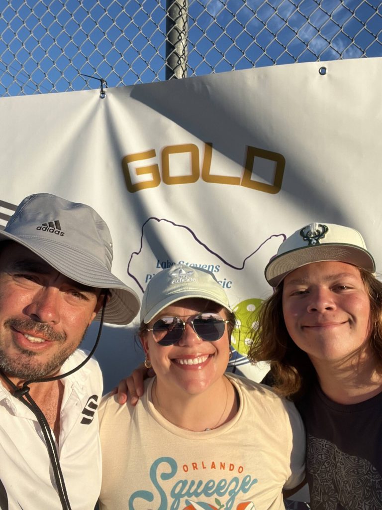 Pictured are Pablo Granados (left), his wife, Katie, and son, Isaiah. Pablo is the Lake Stevens Classic pickleball tournament director and helps manage the Lake Stevens Pickleball Association, which was started in 2023. (Photo courtesy Pablo Granados)