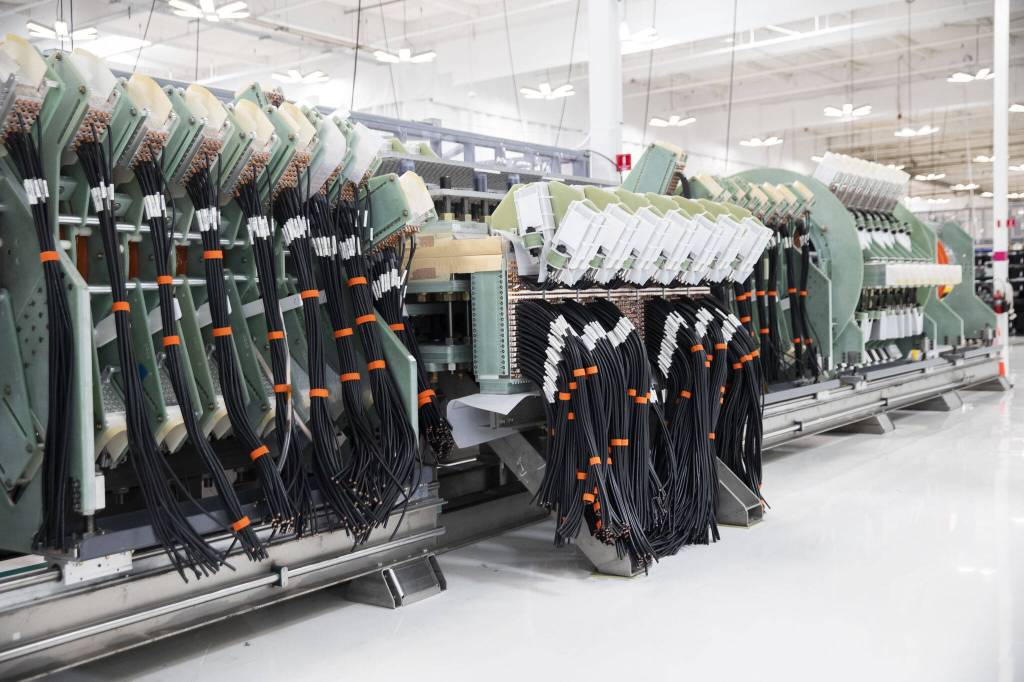 Helions sixth fusion prototype, Trenta, on display on Tuesday, July 9, 2024, in Everett, Washington. (Olivia Vanni / The Herald)