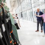 Helion Energy CEO and co-founder David Kirtley talks to Governor Jay Inslee about Trenta, Helion's 6th fusion prototype, during a tour of their facility on Tuesday, July 9, 2024 in Everett, Washington. (Olivia Vanni / The Herald)