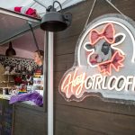 Melinda Grenier serves patrons at her coffee truck called Hay Girl Coffee during the third annual Arlington Pride event in Arlington, Washington on Sunday, June 2, 2024. (Annie Barker / The Herald)