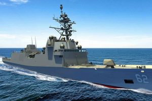 PORT HUENEME, Calif. (April 2, 2021) A cross-warfare center team, including Naval Surface Warfare Center, Port Hueneme Division, is developing a total ship Frigate Readiness Assessment Model (FRAM) for the new Constellation-class frigate, FFG 62, which is nearing completion of the design phase. The FRAM will leverage digital tools to predict the ship’s readiness prior to departure on its first mission. (Artist rendering courtesy of Fincantieri Marine Group)