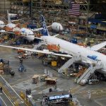 Boeing 787s in various stages of assembly at Boeings Everett Plant on April 29, 2017 in Everett. (The Boeing Co.)