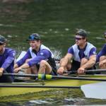 Evan Olson (far left) rows for the University of Washington. Olson, 27, who is rowing for the U.S. men's eight at the Paris 2024 Summer Olympic Games, first rowed for the Everett Rowing Association as a junior at Bothell High School. (Photo courtesy Chase Barrows)