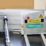 Ballots are sorted through a machine at the elections center on Monday, Aug. 5, 2024, in Everett, Washington. (Olivia Vanni / The Herald)