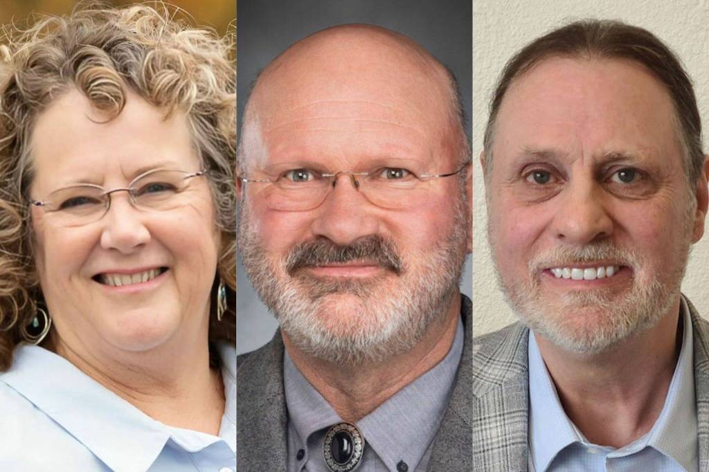 Janet St Clair, left, Ron Muzzall, Denny Sandberg