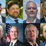 Top row: Joshua Binda, left, Jason Call, Cody Hart, Devin Hermanson. Bottom row: Leif Johnson, left, Rick Larsen, Daniel Miller, Edwin Stickle