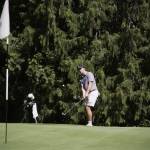 Palmer Mutcheson chips onto the green during the Mens Club Championship at Snohomish Golf Course. Mutcheson won the tournament and carded a nine-under-par 63 on Aug. 4, 2024, which set a new course record. (Photo courtesy Kiana Richards, Snohomish Golf Course)