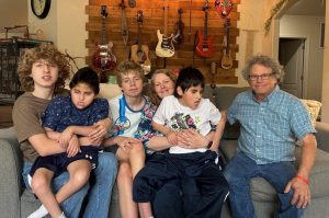 The Alfieris (from left) Jayden, Gabe, Jordan, DeeDee, Jose and Chuck. Over the last 30 years, DeeDee and Chuck have cared for 122 foster children in their Stanwood home, adopting seven of them.