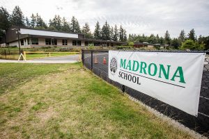 Outside of the Madrona School on Monday, Aug. 26, 2024 in Edmonds, Washington. (Olivia Vanni / The Herald)