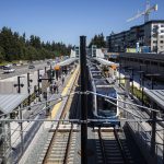 King County Executive Dow Constantine speaks to a group of media members gathered to take a ride on the new Link light rail extension on Wednesday, Aug. 28, 2024 in Lynnwood, Washington. (Olivia Vanni / The Herald)