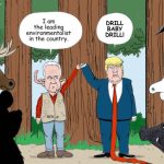 RFK JR ENDORSES TRUMP, Campaign 2024, Presidential, environment, drill baby drill, oil, environment, woods, wildlife, bears, elk, mountain goats, wild pigs, hogs, crows, energy, environmental lawyer