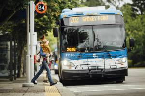 Changes to the network include adding to Community Transits most in-demand service, Swift bus rapid transit. Photo courtesy of Community Transit.