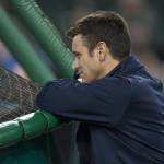 Stephen Brashear / Getty Images / Tribune News Services
Seattle Mariners general manager Jerry Dipoto watches batting practice before a game between the Texas Rangers and the Seattle Mariners at Safeco Field on June 11, 2016 in Seattle.