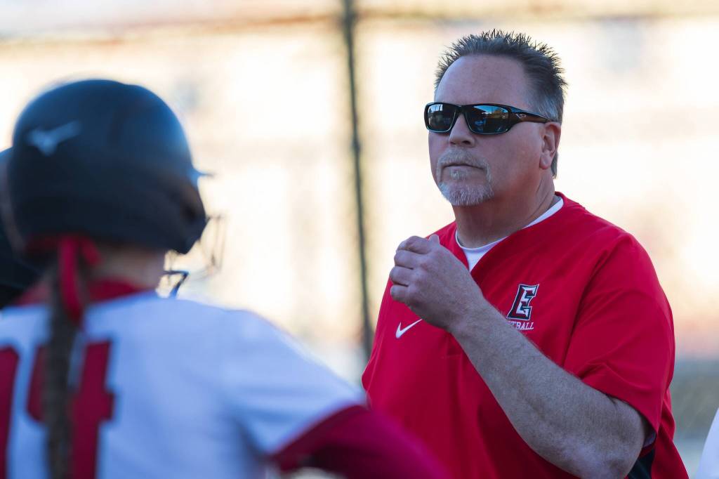 Everett Community College softball coach Randy Smith will begin his 23rd season in less than five months, and hes compiled 474 wins, averaging 28 wins the past three seasons. Smith has helped lead the Trojans to be first in the NWAC North region in 2020 and 2021 and second in 2022 and 2023. Win No. 500 is well within reach for him this season. (Photo courtesy of EvCC Athletic Director Garet Studer)