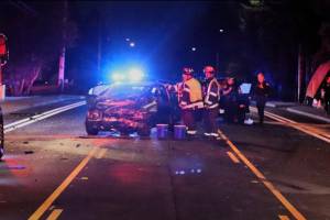 Police were investigating a crash on Casino Road that killed a man in his 20s on Tuesday, Sept. 17, 2024. (Everett Police Department)
