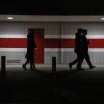 Community members join in a memorial walk on the 10-year anniversary of the shooting at Marysville Pilchuck High School to honor those that died on Thursday, Oct. 24, 2024 in Marysville, Washington. (Olivia Vanni / The Herald)