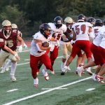 Archbishop Murphy senior running back Jevin Madison runs with the football during the Archbishop Murphy-Lakewood football game at Lakewood High School on Sept. 6, 2024. The Wildcats won 48-24. (Taras McCurdie / The Herald)
