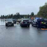 Authorities rescued a woman in her 70s from Lake Stevens on Friday morning. (Photo provided by Snohomish Regional Fire and Rescue)