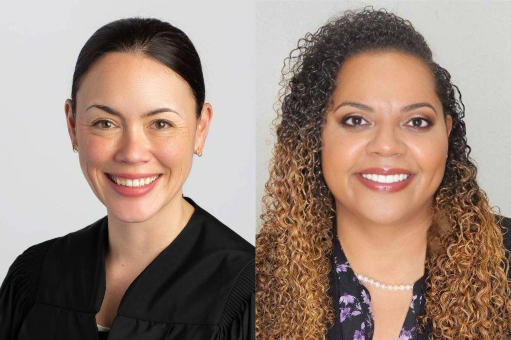 From left to right, Whitney Rivera and Mary Anderson.