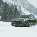 Outback slices through the snow without fanfare. Photo provided by Subaru US Media Center.