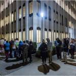 The line for the Snohomish County Auditor’s Office extends around the Admin West building and onto Pacific Avenue Election Day as people wait for same-day registration, ballot issuance, and accessible voting services on Tuesday, Nov. 5, 2024 in Everett, Washington. (Olivia Vanni / The Herald)