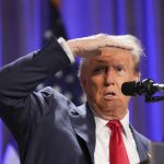 President-elect Donald Trump addresses House Republicans at the Hyatt Regency in Washington, D.C., on Nov. 13. (Eric Lee / The New York Times)