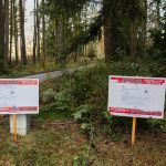 Pending land use action signs off of 35th Avenue on Friday, Dec. 20, 2024 in Marysville, Washington. (Olivia Vanni / The Herald)