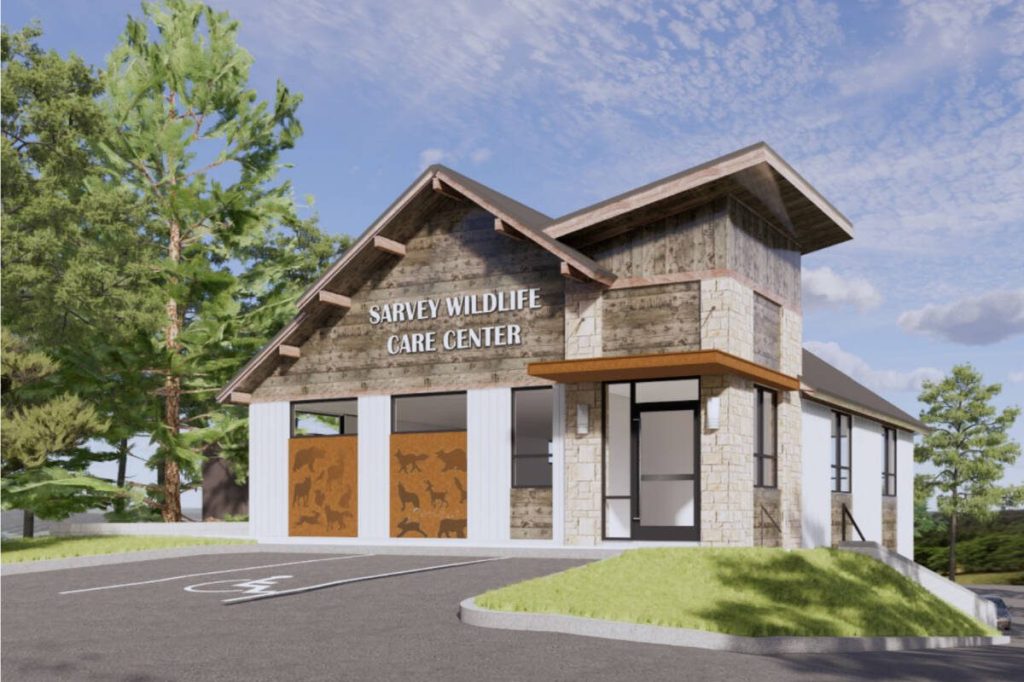 To accommodate growing needs, Sarvey is constructing a hospital set to open in spring 2025. Photo courtesy of Sarvey Wildlife Care Center.