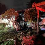 South County Fire crews responded to a fire Sunday night in Lynnwood that sent one woman to the hospital. (Photo provided by South County Fire)
