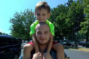 Anthony Christie with his son (Family photo)