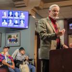 Fred Safstrom, chairperson of the Fiscal Advisory Committee, voices his support for the new AquaSox stadium during public comment at the Everett City Council meeting on Wednesday, Dec. 18, 2024, in Everett, Washington. (Olivia Vanni / The Herald)